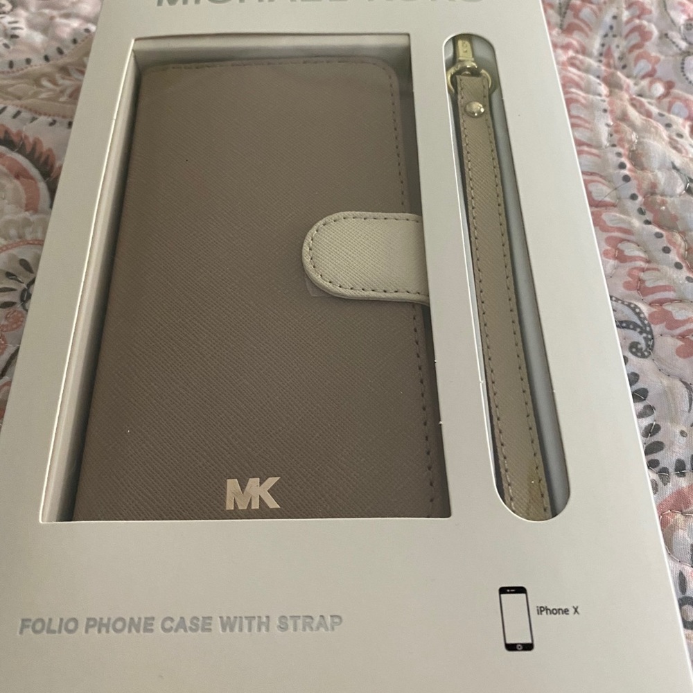 Michael Kors Folio Phone Case with Strap